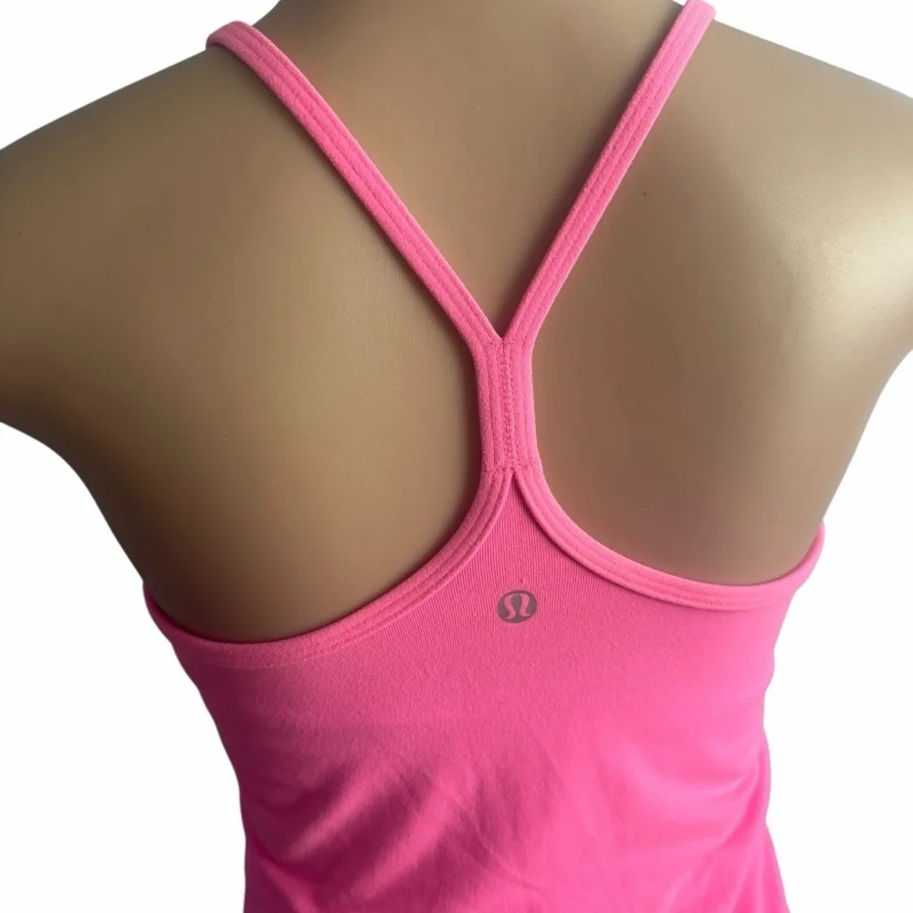 Lululemon Athletica Power Y Light Pink Tank Top
